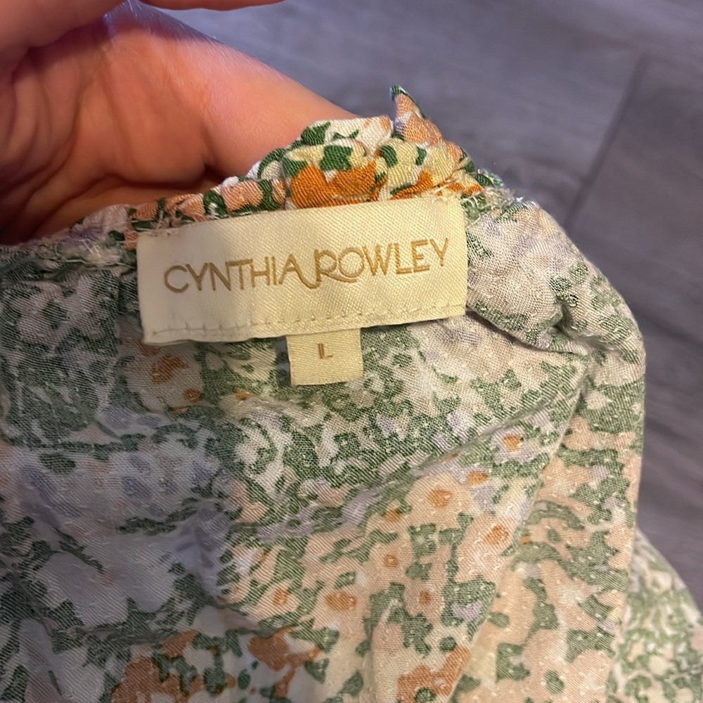 Green floral blouse - Picture 4 of 4